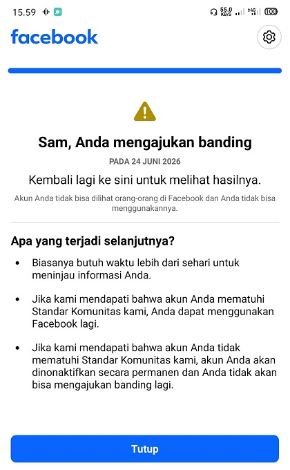 Banding Facebook